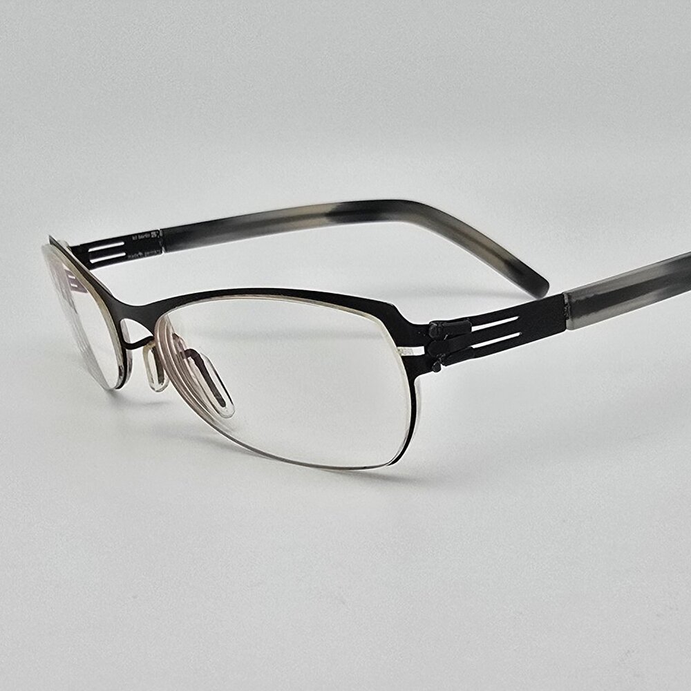 IC! Berlin Bourges Black Titanium Eyeglasses Frame Germany 53-19-131